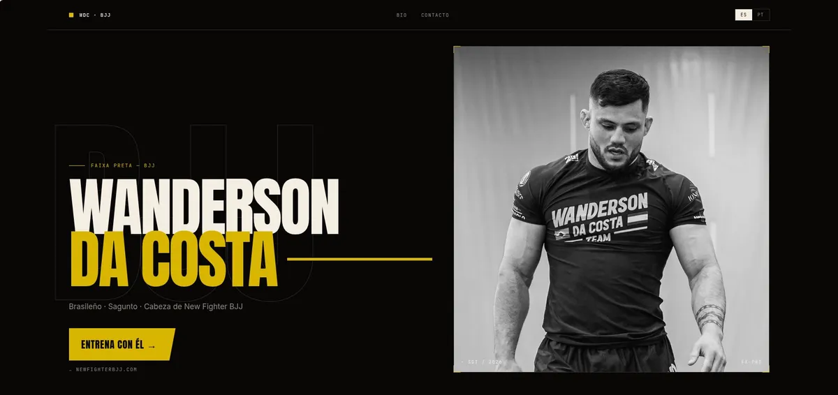 Portada de la web personal de Wanderson da Costa